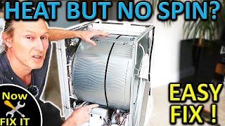 Dryer Heating But NOT Spinning  Heres How To FIX IT  EASY [upl. by Ofella]