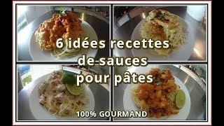 Sauce pour pâtes  5 recettes faciles [upl. by Ramsdell]