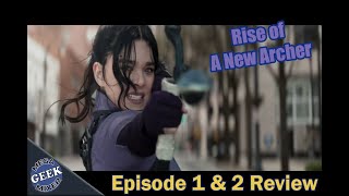 MCU Debut of Kate Bishop Hawkeye Ep 1amp2 Review [upl. by Atinuahs611]