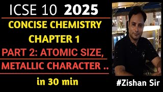 concise chemistry chap1 periodic properties IAtomic radius [upl. by Trebled]