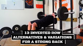 13 Inverted Row Alternatives and Variations to Develop a Strong Back [upl. by Ettezoj]