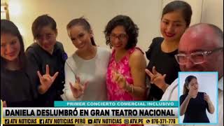 Daniela Darcourt sabe lenguadeseñas  Concierto Accesible gtn incluseñasperu [upl. by Seabrook819]