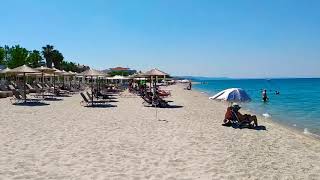 Pefkohori Beach Kassandra Halkidiki Greece 01072020 [upl. by Airednaxela]