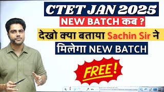 CTET JAN 2025 PREPARATION  Ctet Jan 2025 New Batch By Sachin Choudhary Sir sachinacademy [upl. by Langston775]