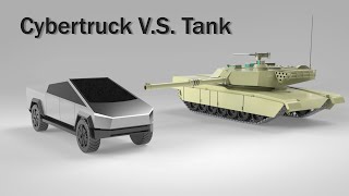 Can Your Cybertruck Survive an M1 Abrams [upl. by Reinnej421]