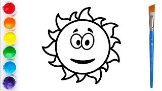 How to draw Sun ll easy drawing sun ll drawing for competition [upl. by Alletse]