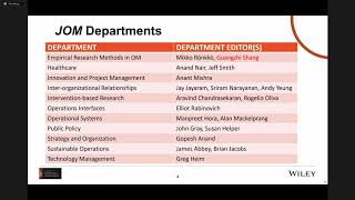 AOM2020 PDW Common Methodological Problems in OM Research and How They Can Be Addressed [upl. by Nalorac]