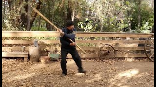 Kuo Lien Ying Staff Lesson 10 end of section 4 [upl. by Grosz]