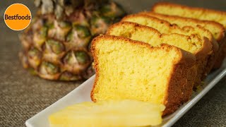 Pineapple Cake │Pineapple Sponge Cake│Super Moist Pineapple Cake [upl. by Oremodlab830]