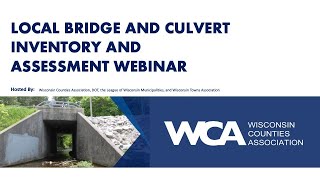 Local Bridge amp Culvert Inventory amp Assessment Webinar [upl. by Barry]