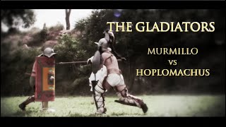 GLADIATOR COMBAT MURMILLO vs HOPLOMACHUS Ancient Roman Gladiator Combat [upl. by Arianne305]