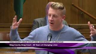 Macklemore helps celebrate Drug Courts 20th Anniversary [upl. by Bendick326]