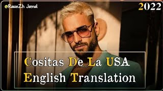 Maluma Cositas de la usa English Translation Lyrics [upl. by Kimberlee721]