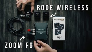 How to Connect Rode Wireless Go2 with Zoom F6 Audio Recorder [upl. by Yoj838]