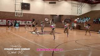 Devastation Dance Co  Field Show  Detroit MI  Majorette Dance Competition [upl. by Ys193]