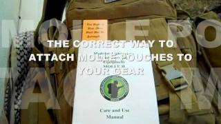 THE CORRECT WAY TO ATTACH MOLLE POUCHES [upl. by Yrocaj390]