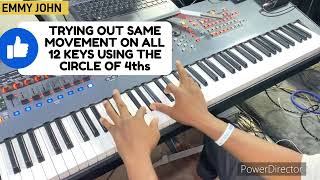 How to use THIS CHORD voicings on F As passing chords HOSANNABLESSED BE THE LORD piano music [upl. by Boak248]