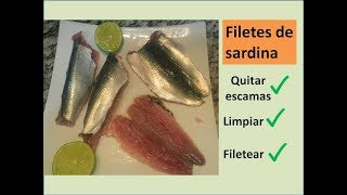 LIMPIAR Y FILETEAR SARDINAS FÁCIL EN POCOS MINUTOS [upl. by Giarc]