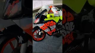 Accensione moto rc a benzina Honda Yamaha Valentino Rossi moto gp campionato shorts [upl. by Nawuq162]