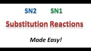 SN2 and SN1 Reactions Made Easy Part 1A  Nuclear Missles and Tips  Organic Chemistry [upl. by Ziagos]