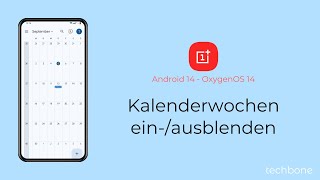 Kalenderwochen einblenden oder ausblenden  OnePlus Android 14  OxygenOS 14 [upl. by Tammany422]