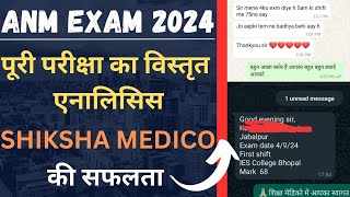 ANM EXAM 2024  EXAM ANALYSISI II EXAM REVIEW  anm pnst anmexamdate anmgnm shikshamedico [upl. by Ataymik]