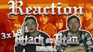 Attack on Titan 3x18 REACTION [upl. by Eerrahs]