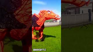 Compilation of dinosaurs roar and fight in New Jurassic World Trex Spinosaurus Dracodentitan [upl. by Petrick410]