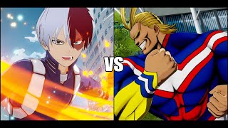 MHOJ2 Shoto Todoroki vs All Might ENG Requested [upl. by Nilcaj]