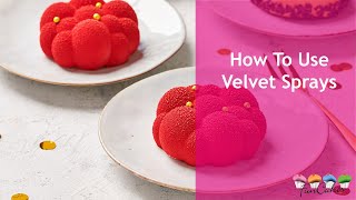 How To Use Velvet Sprays from FunCakes [upl. by Annabal138]