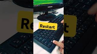 Computer Tricks Restart shortvideo pc windows howto [upl. by Rogers]