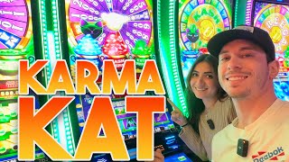 Big Wins On The New Karma Kat Slot Machine At Coushatta Casino Resort [upl. by Mirielle]