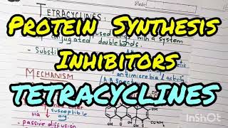 Tetracyclines  Protein Synthesis Inhibitors  Anti Bacterial Agents  Pharmacology [upl. by Airamat]