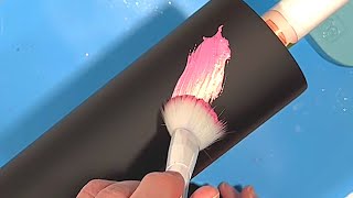 Iridescent Paints on a Black Epoxy Tumbler Wow [upl. by Kinsler]