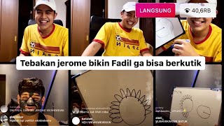 FADIL LIVE INSTAGRAM BARENG JEROME BIKIN NGAKAK TEBAKAN JEROME MALAH DIJAWAB NGAWUR SAMA FADIL [upl. by Waers295]