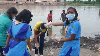 Aarya Public School Scout ampGuide Students Swachata Abhiyan Pandharpur [upl. by Ahsinaj]