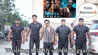 Watching JAWAN with Bodyguards🔥 Fake Celebrity Prank  Systumm🔥🔥Public Reactions🔥 [upl. by Aiuqet327]