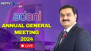 LIVE  Adani Enterprises की 32nd AGM से Adani Group के Chairman Gautam Adani का संबोधन [upl. by Anifesoj]