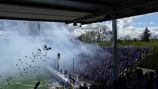 Magdeburger Pyro amp Support 2 Halbzeit VfR Aalen  1 FC Magdeburg 130517 [upl. by Icyac761]