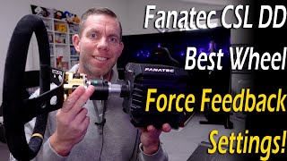 Fanatec CSL DD Best Wheel And Force Feedback Settings  Dirt Rally 20 [upl. by Ldnek341]