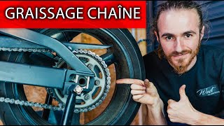 Comment graisser son kit chaîne moto simplement tuto [upl. by Lleraj]