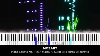 Mozart  Piano Sonata No 11 in A Major K 331 III Alla Turca Allegretto [upl. by Ahsenroc]