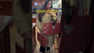 Showing sizes of Goyard saint Louis pm and Gm Bag and Goyard Artois Pm and Gm Bag goyardshorts [upl. by Aysahc]