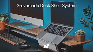 More Clean amp Efficient Desk Organisation From Grovemade The Grovemade Desk Shelf System [upl. by Cirnek]