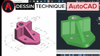 SUPPORT DASSEMBLAGE TUTORIEL AutoCAD [upl. by Cello]