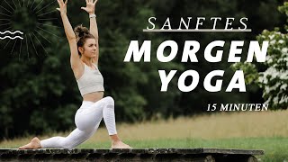 Sanfte Yoga Morgenroutine für Anfänger  ausgleichend amp aktivierend  15 Minuten [upl. by Janenna]