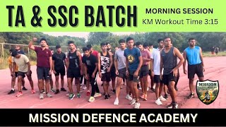 TA amp SSC BATCH Morning Session KM Workout missiondefenceacademy [upl. by Ger]