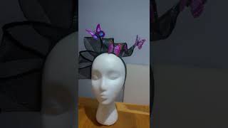 Crinoline and butterflies millinery fascinator headbandtutorial headbandtutorial millineryhat [upl. by Balthazar881]