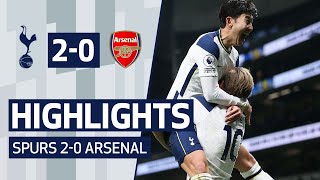 HIGHLIGHTS  SPURS 20 ARSENAL  Sons wonder goal amp Kane becomes top north London derby scorer [upl. by Jorie]