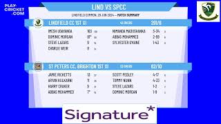 Lindfield CC 1st XI v St Peters CC Brighton 1st XI [upl. by Kara]